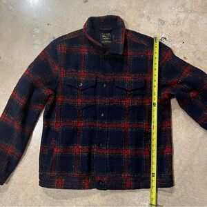 Urban Outfitters Plaid Jacket - Red and Blue